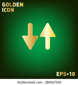 two arrow up sign. reload symbol