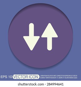 two arrow up sign. reload symbol