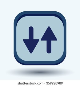 two arrow up sign. reload symbol