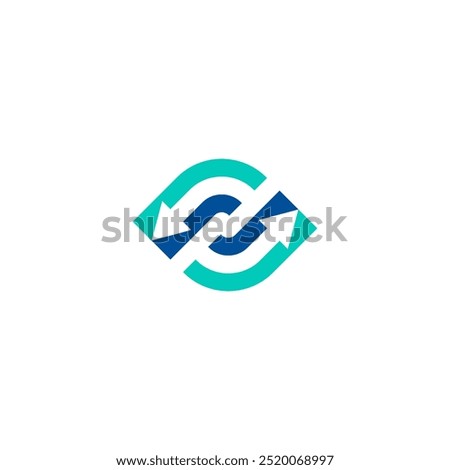 two arrow spin icon, recycle round, circle refresh or restart. vector icon