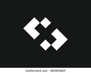 Two Arrow that have a negative space of X letter