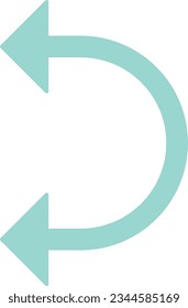 dos flechas contra la flecha contraria de transferencia Contorno