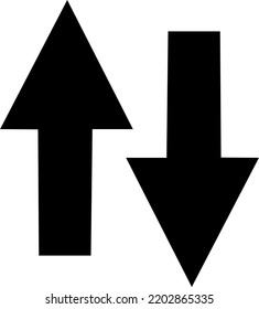 Two arrows Data network simple graphic icon..eps