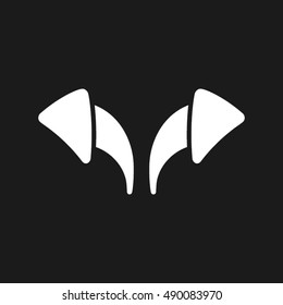 Two arrows direction signs icon. Vector illustration EPS 10.
