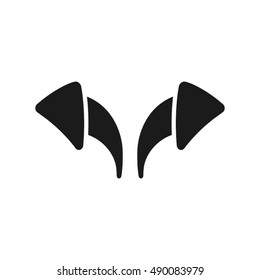 Two arrows direction signs icon. Vector illustration EPS 10.