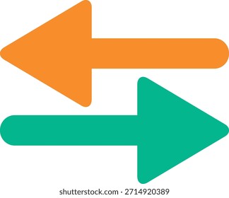 Two Arrows Facing Opposite Directions