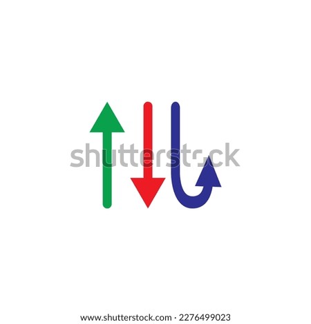 Two arrows icon isolated on white background, a row panel like transaction and exchange or transfer left and right arows vector computer for web 