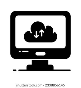 Two arrows pointing opposite direction indicating the synchronization or transfer of data between multiple devices or locations