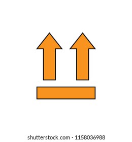 Two arrows symbol icon, vector illustration design. Logistics collection.