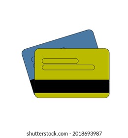 diseño de dos iconos o símbolos de atm