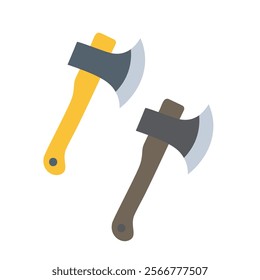 Two Axe Vector Icon set, Axe  Flat Vector