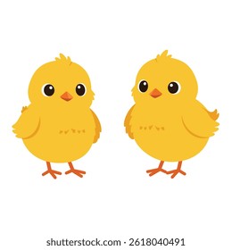 Ícone isolado do vetor dianteiro de dois filhotes. Ilustração de emoji de filhote.