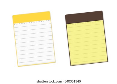 Two background notebooks with lines 