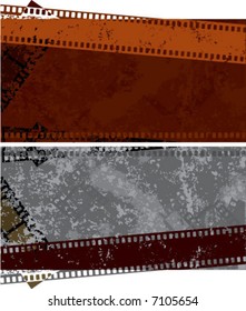 two backgrounds with film