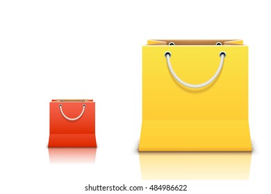 two bags on white