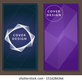 two banner card abstract design 