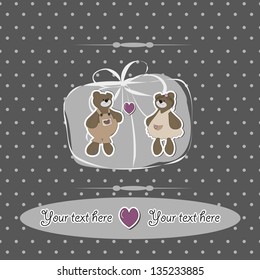 two bears he and she friendship love