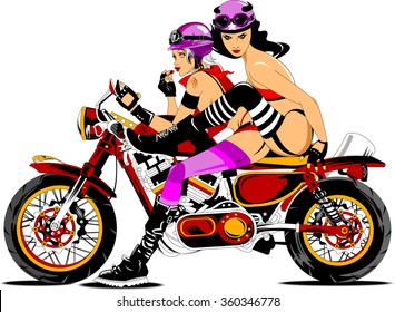 Naked girls on modercycles Naked Girl On Motorcycle Stock Illustrations Images Vectors Shutterstock