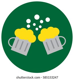 two beer glass  icons