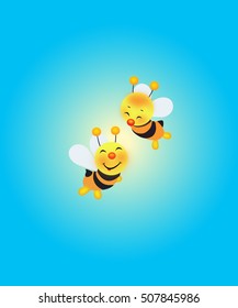 two bees