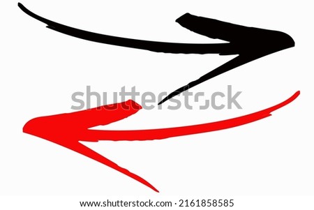 Two big arrows black icons set. Arrow icon. Arrow vector collection. Arrow. Cursor. Simple and modern arrows.