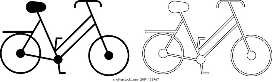  Two Bike icon vector logo template set eps 10
