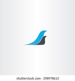 two birds logo design element symbol