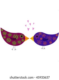 Two birds in love