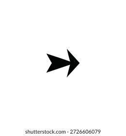 Two black arrows pointing to the right on a white background