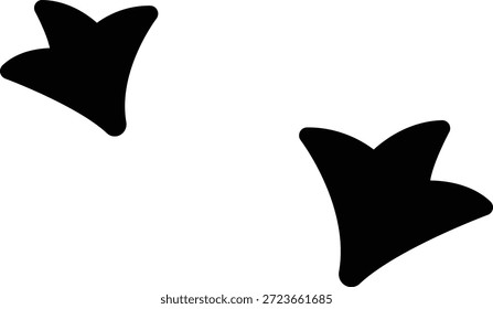 Dos pájaros negros volando en el cielo