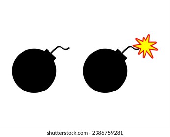 two black bombs, one off and one on