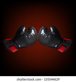 two black boxing gloves