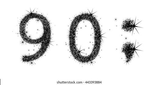 two black numbers and a semicolon on a white background