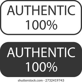 Dos etiquetas de porcentaje auténticas en blanco y negro en diseño simple de rectángulo redondeado