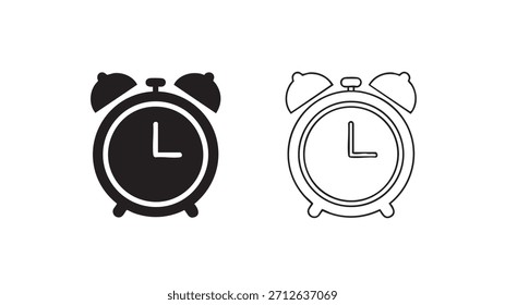 Dos relojes en blanco y negro con la hora a las 7:00. Los relojes se ajustan a la misma hora