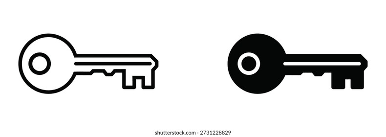 Dos teclas en blanco y negro sobre fondo liso para desbloquear conceptos