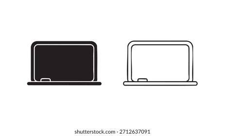 Dois notebooks pretos e brancos. Um é laptop e o outro é tablet