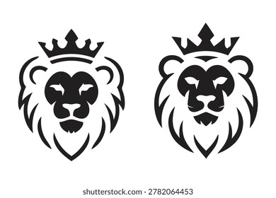 Dos cabeza león blanco