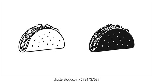 Dos tacos blancos y