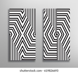 Two Black White Vector Designs That Stock Vector (Royalty Free ...