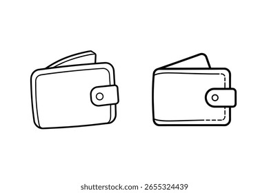 Dos carteras en blanco y negro accesorios de moda