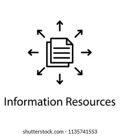 
Two blank sheets with arrows gripping the idea of document sharing 
