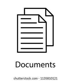 
Two blank sheets gripping the idea of documents, 
