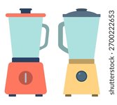 Two Blenders Illustration Set Design