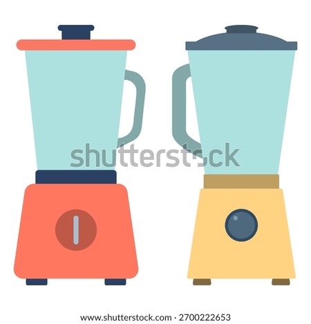 Two Blenders Illustration Set Design
