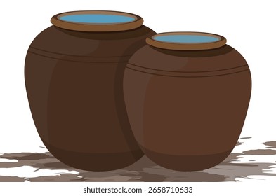 Dos ampollas en diseño de Vector de fondo blanco