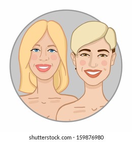 Two blonde girls