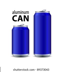 Two Blue Aluminum Can svg