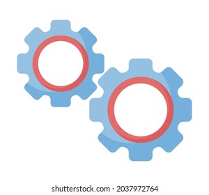dos artes azules sobre blanco