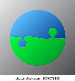 
Two Blue Green Piece Puzzle Circle Diagram. Round Puzzle Business Presentation. Circle Puzzle Infographic. 2 Step Process Diagram. Section Compare Banner. Jigsaw Infographics. Information Puzzle Desi